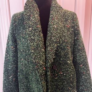 J. Crew Forest Green Tweed Jacket
